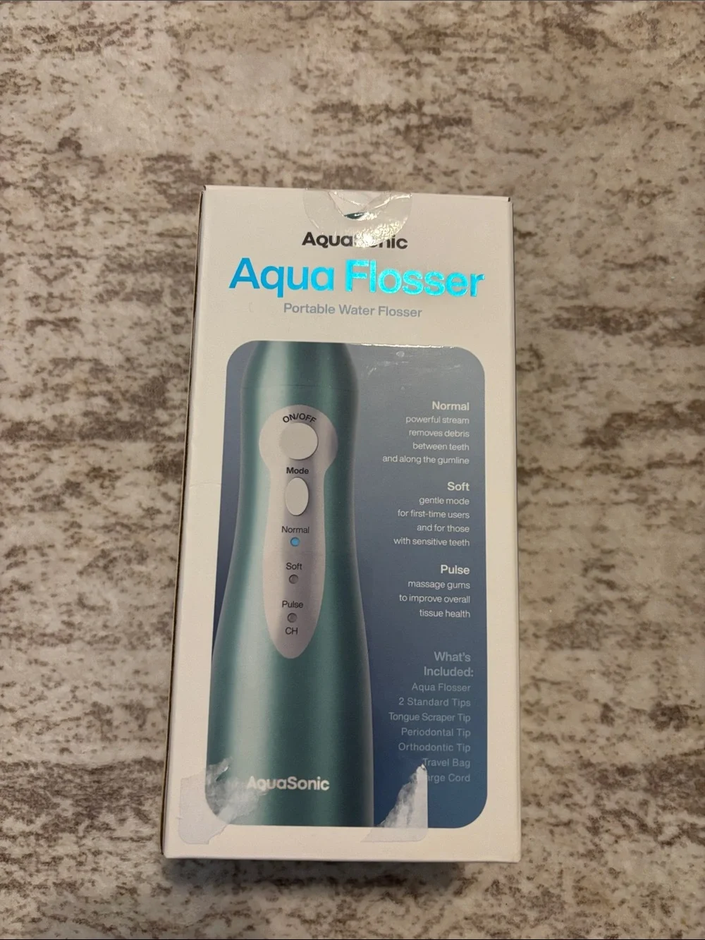 AquaSonic Aqua Flosser Portable Water Flosser - Teal